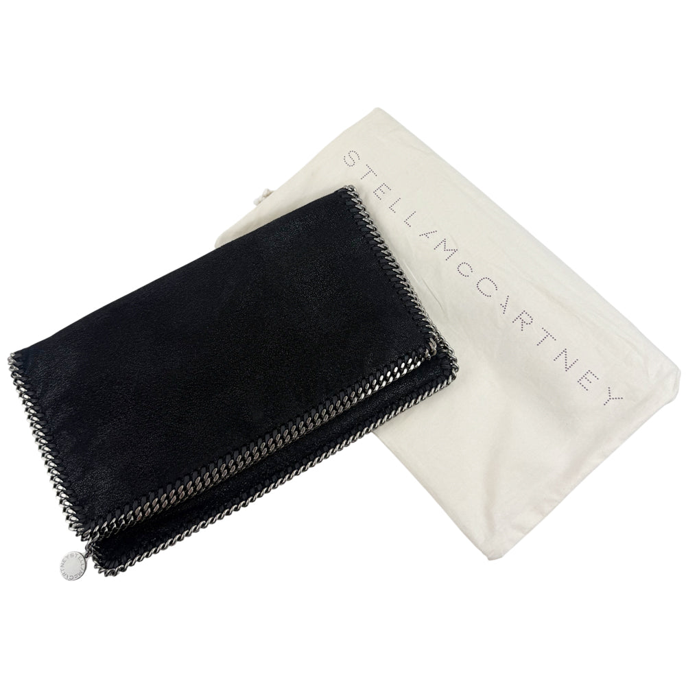 STELLA McCARTNEY Black Falabella Clutch Bag LHQ1051