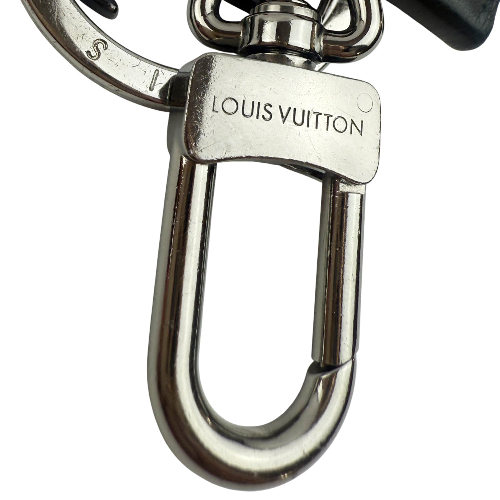 LOUIS VUITTON Black & Silver Keyring Bagcharm LHQ1054