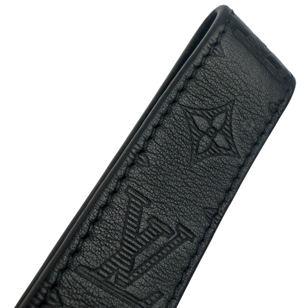 LOUIS VUITTON Black & Silver Keyring Bagcharm LHQ1054