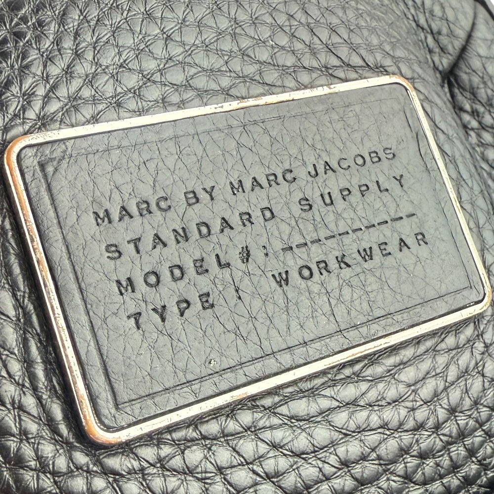 MARC JACOBS Black Leather Backpack LHQ1057