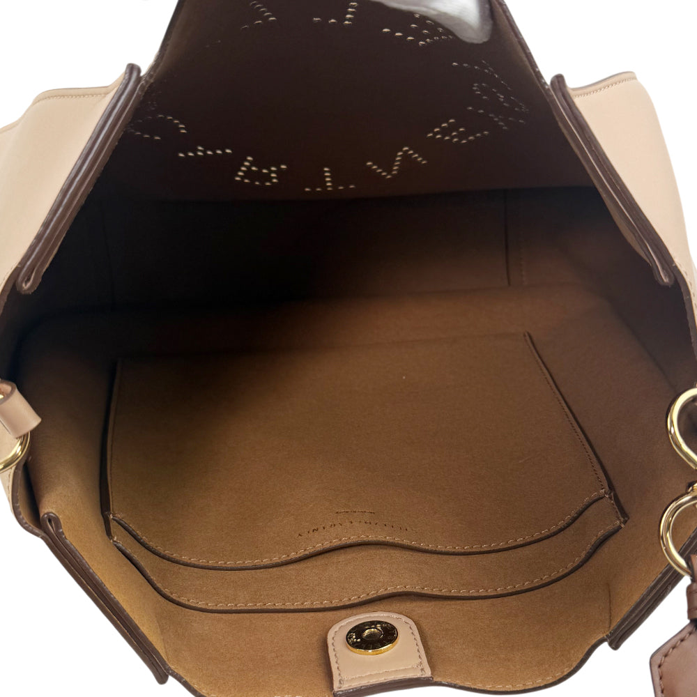 STELLA McCARTNEY Nude Pink Logo Shoulder Bag LHQ1058
