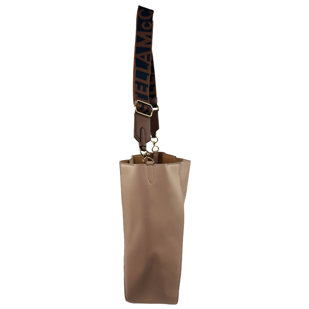STELLA McCARTNEY Nude Pink Logo Shoulder Bag LHQ1058