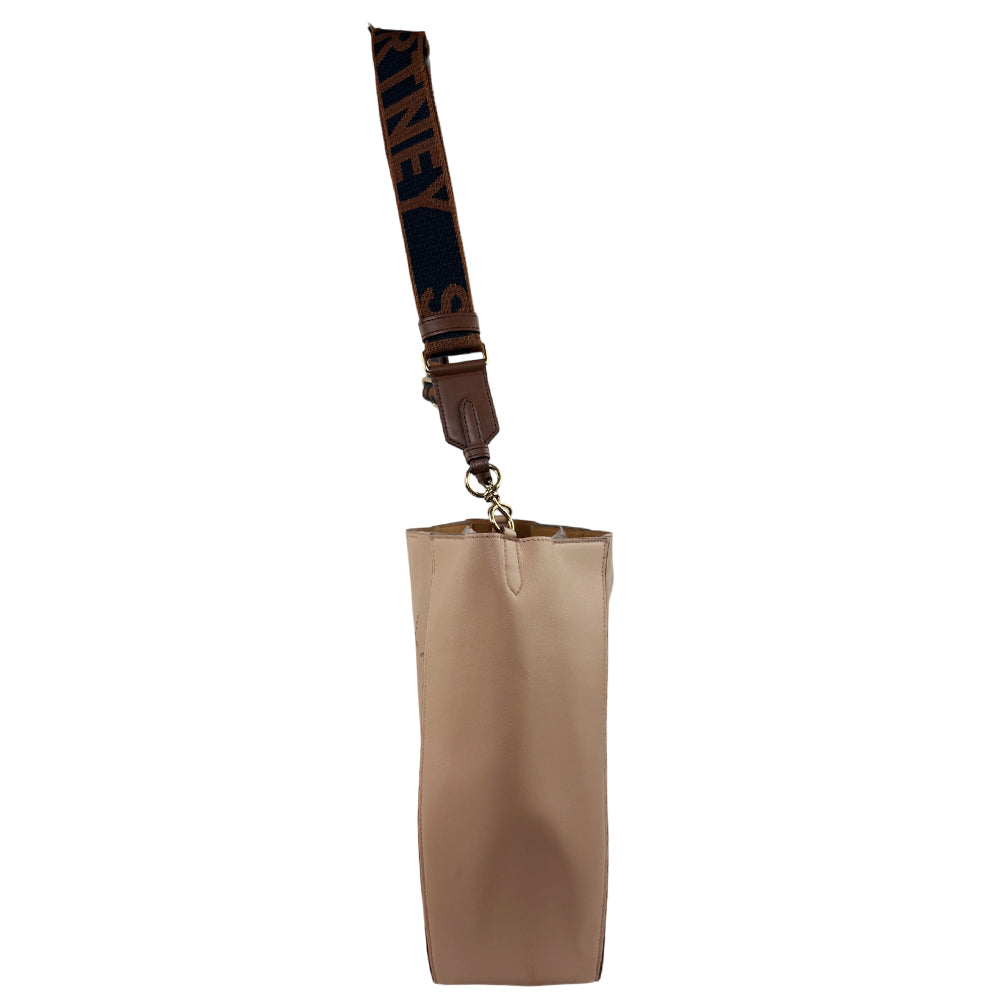 STELLA McCARTNEY Nude Pink Logo Shoulder Bag LHQ1058