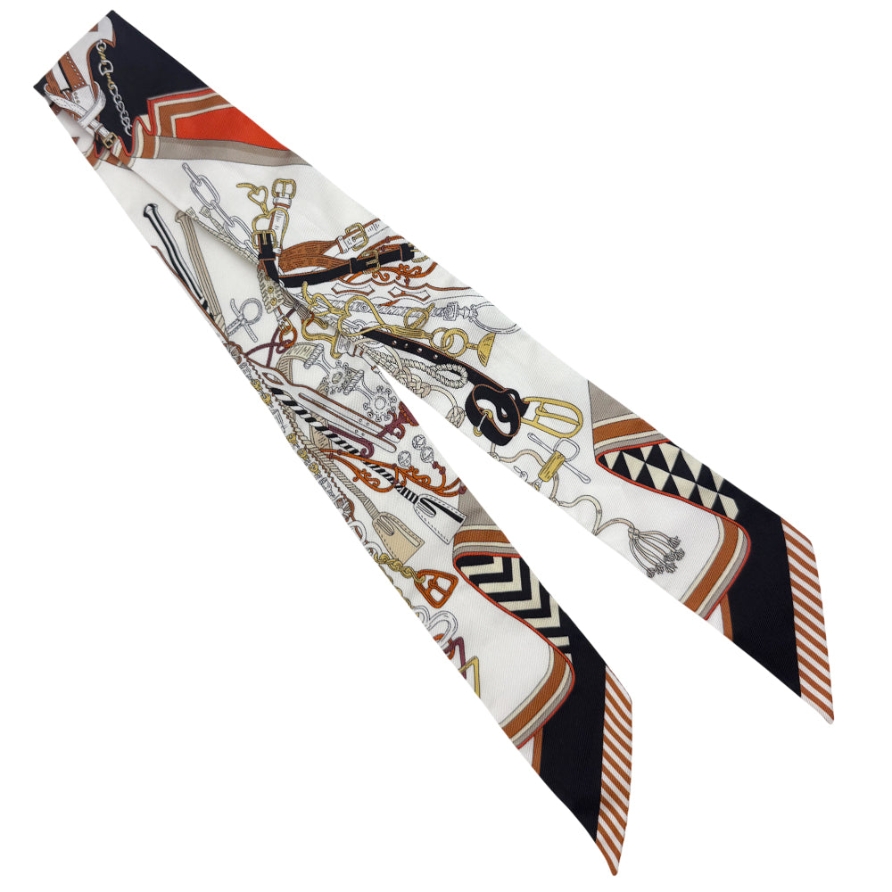 HERMES Twilly Bandeau Silk Scarf LHQ1059