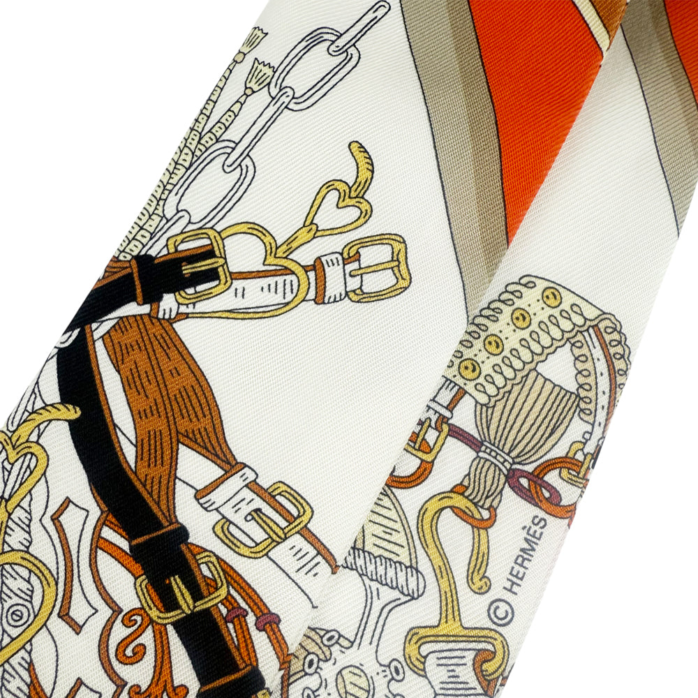 HERMES Twilly Bandeau Silk Scarf LHQ1059