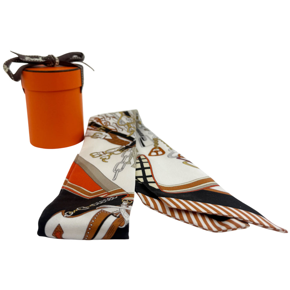 HERMES Twilly Bandeau Silk Scarf LHQ1059