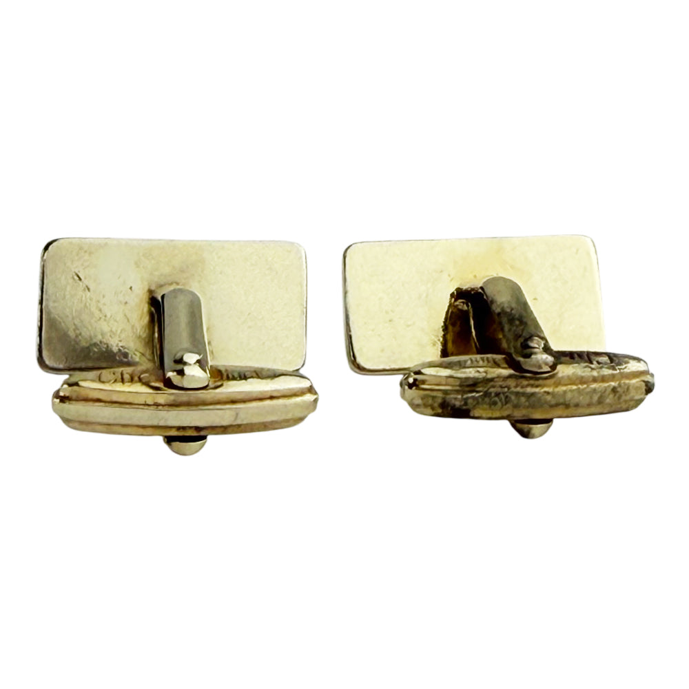CHRISTIAN DIOR Gold Cufflinks LHQ1064