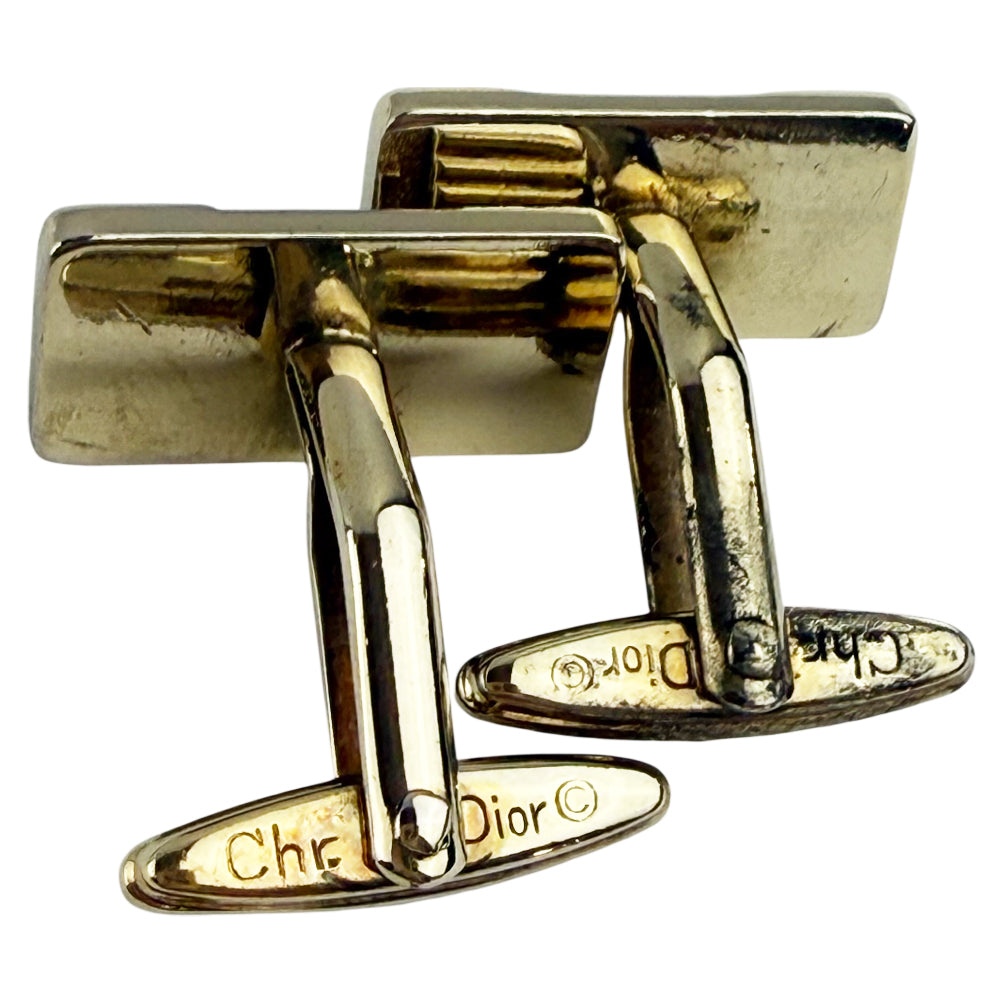 CHRISTIAN DIOR Gold Cufflinks LHQ1064