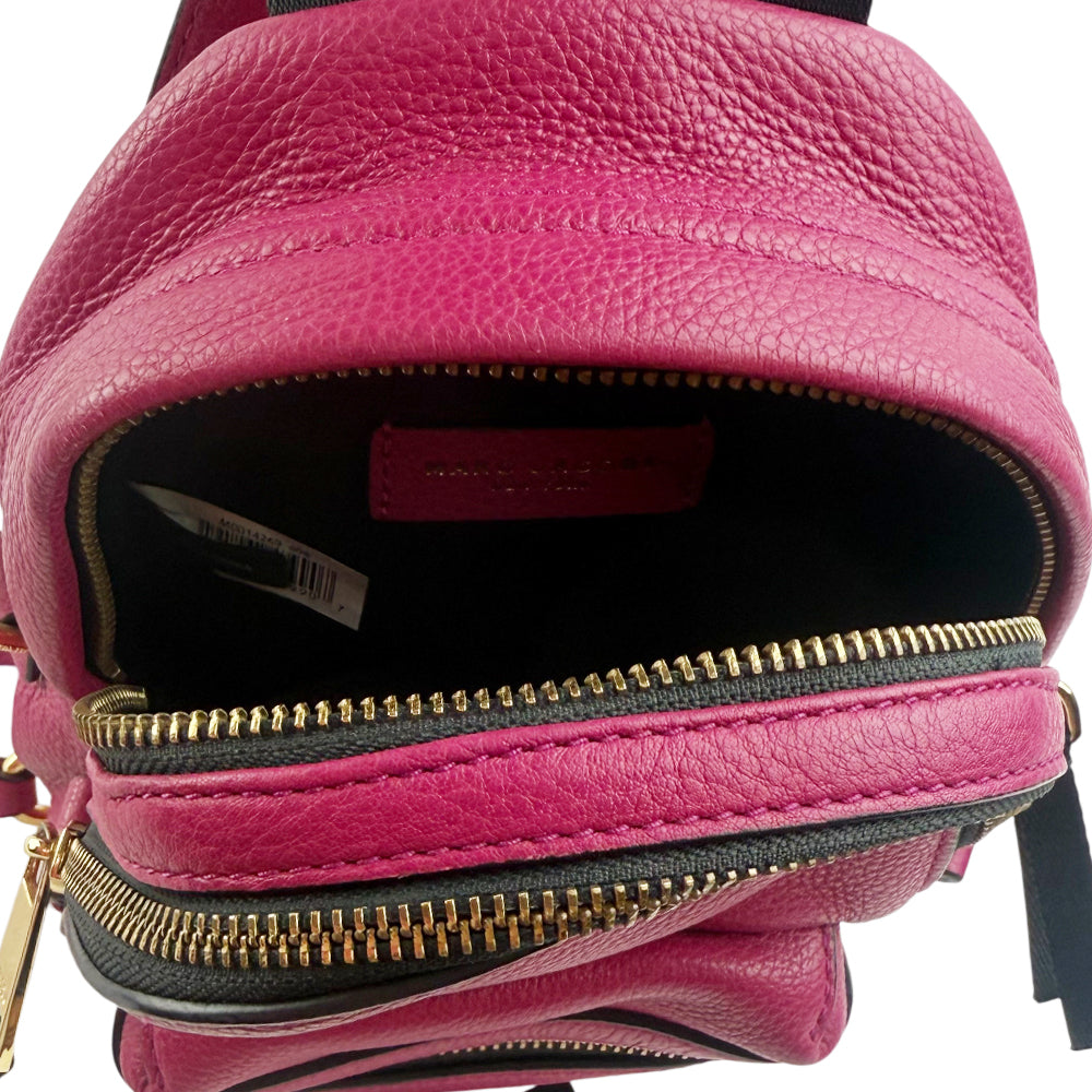 MARC JACOBS Dark Pink Leather Backpack LHQ1068