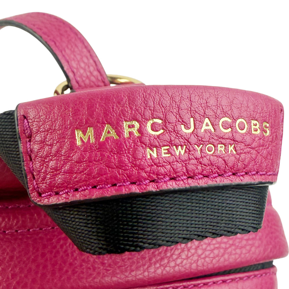 MARC JACOBS Dark Pink Leather Backpack LHQ1068