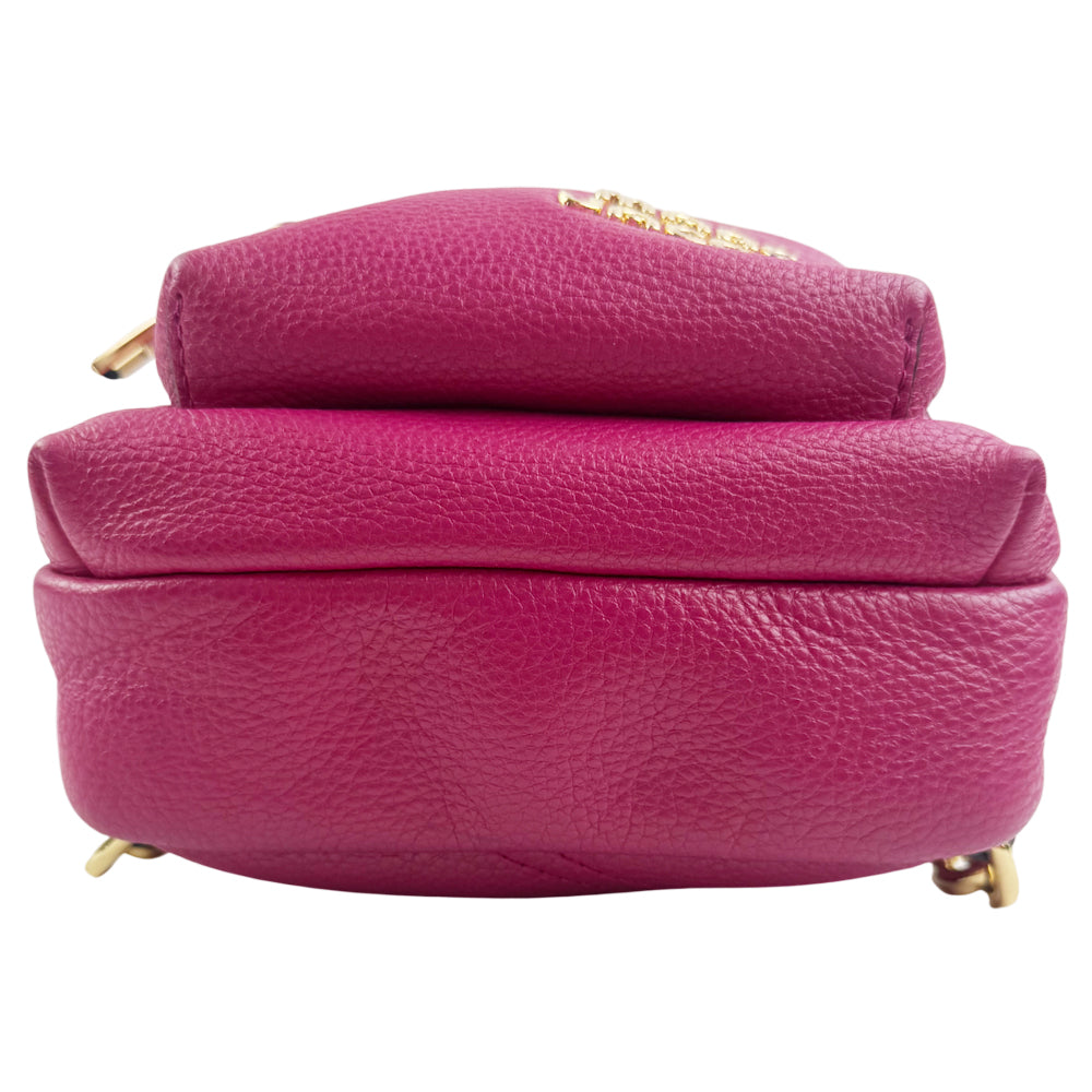 MARC JACOBS Dark Pink Leather Backpack LHQ1068