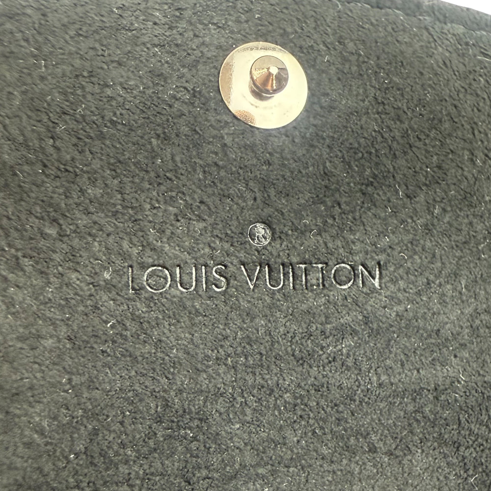LOUIS VUITTON Rare LV Pin Lock Graphite Cufflinks LHQ1070