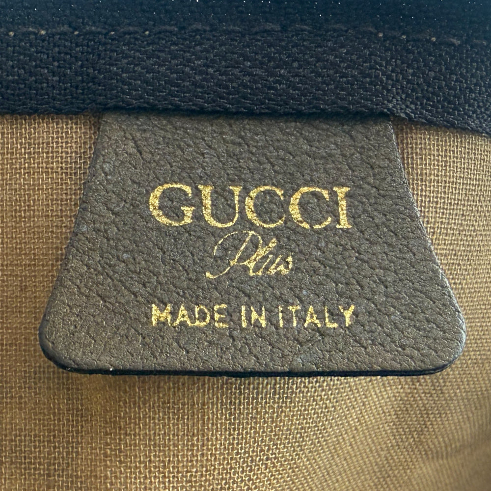 GUCCI Plus GG Supreme Canvas Sherry Line Tote Boston Shoulder Bag LHQ1078