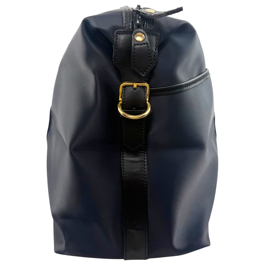 YSL Yves Saint Laurent Y Line 2 Way Nylon & Leather Boston Shoulder Bag LHQ1079