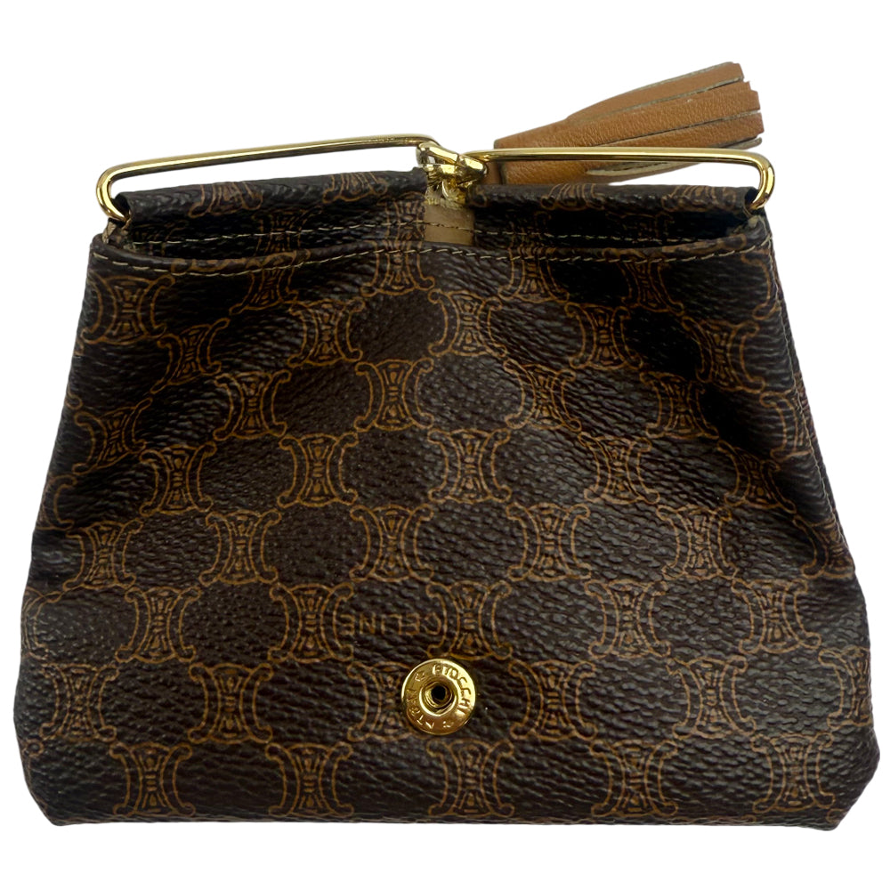 CELINE Macadam Triomphe Triangle Coin Case Purse LHQ1081