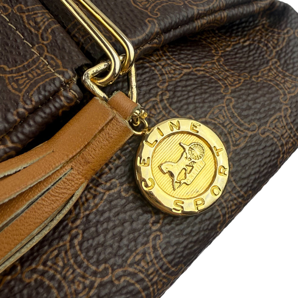 CELINE Macadam Triomphe Triangle Coin Case Purse LHQ1081
