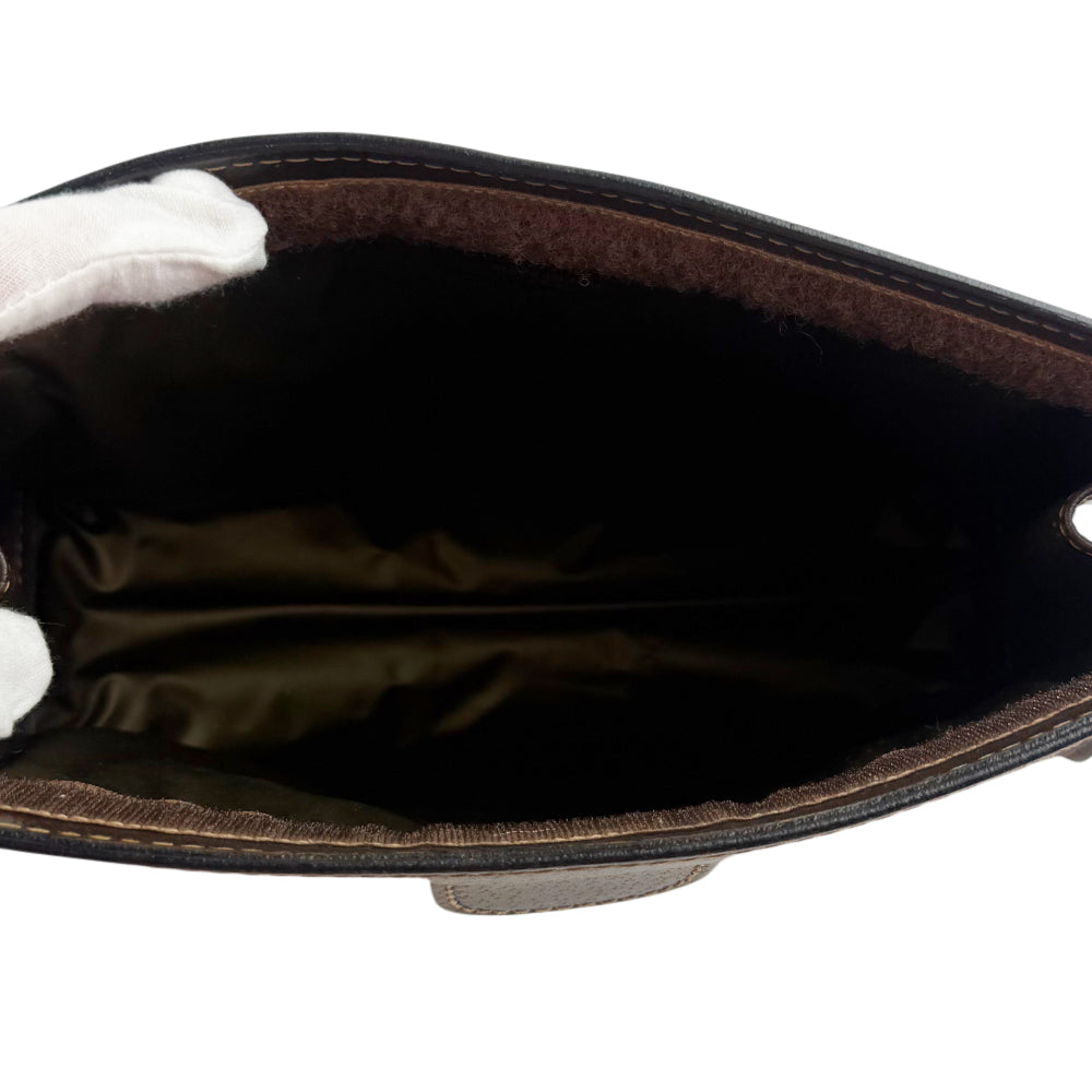 GUCCI GG Supreme Canvas Sherry Line Clutch Bag LHQ1088
