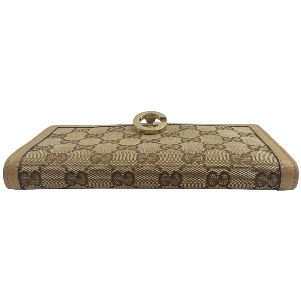 GUCCI GG Canvas Long Purse Wallet LHQ1097