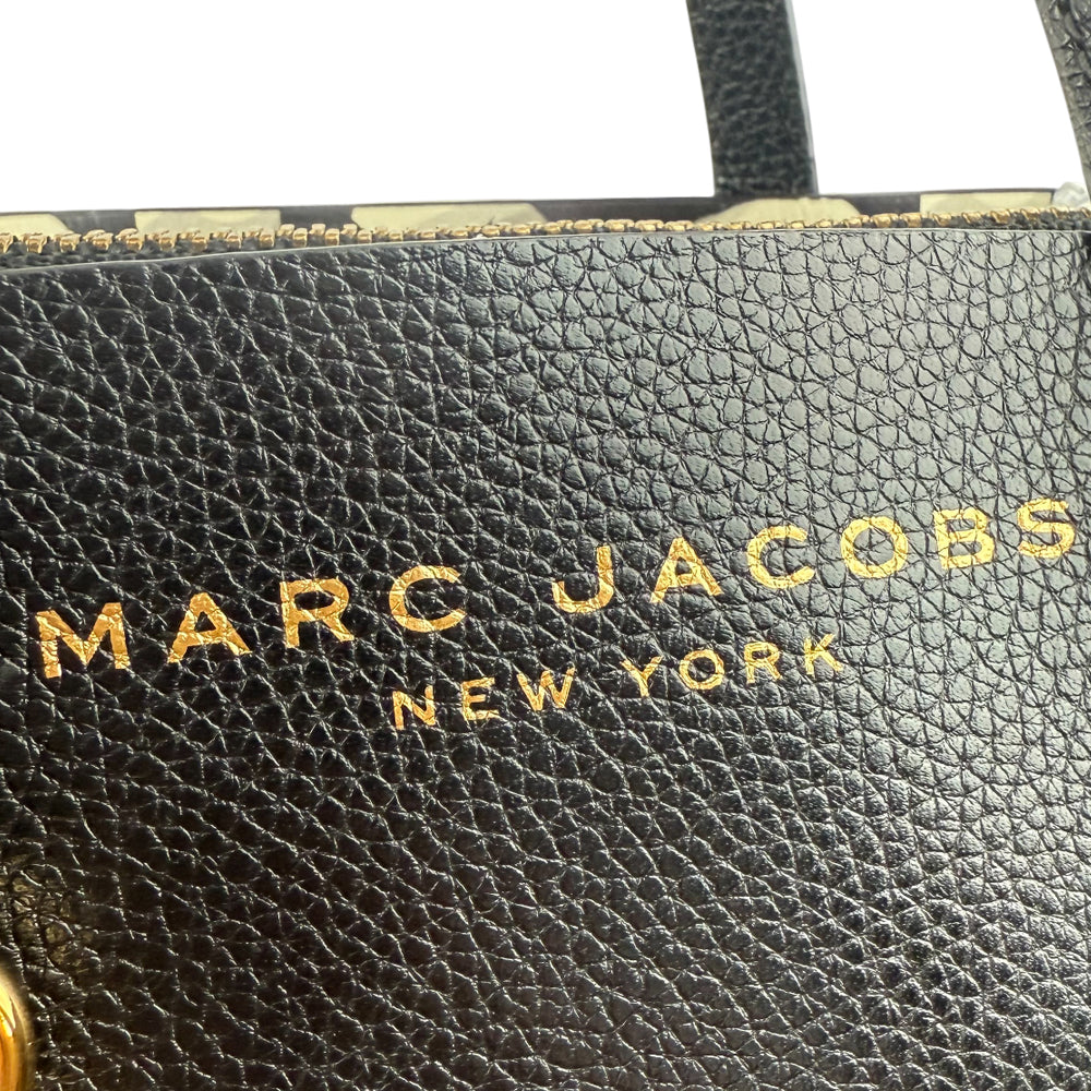 MARC JACOBS The Grind Mini Black Tote Bag LHQ1103