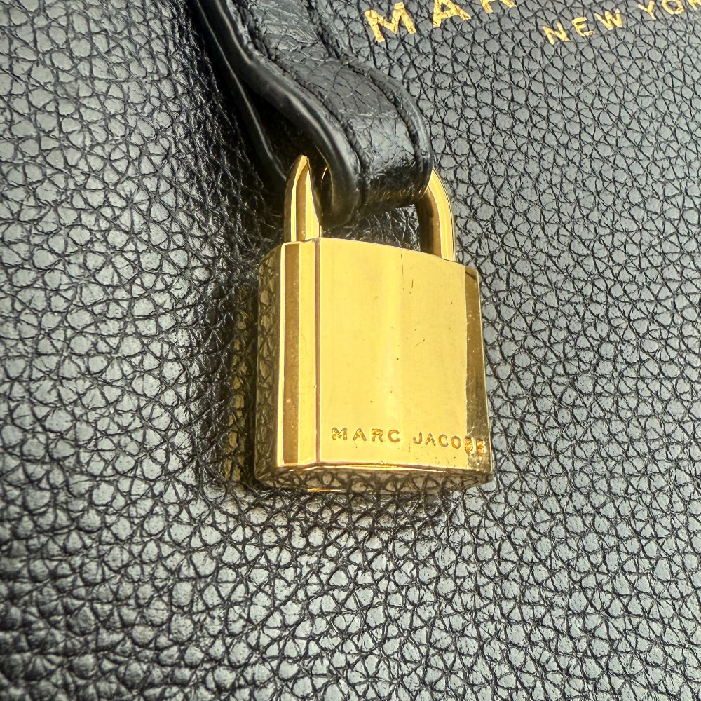 MARC JACOBS The Grind Mini Black Tote Bag LHQ1103