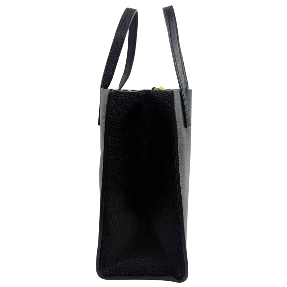 MARC JACOBS The Grind Mini Black Tote Bag LHQ1103