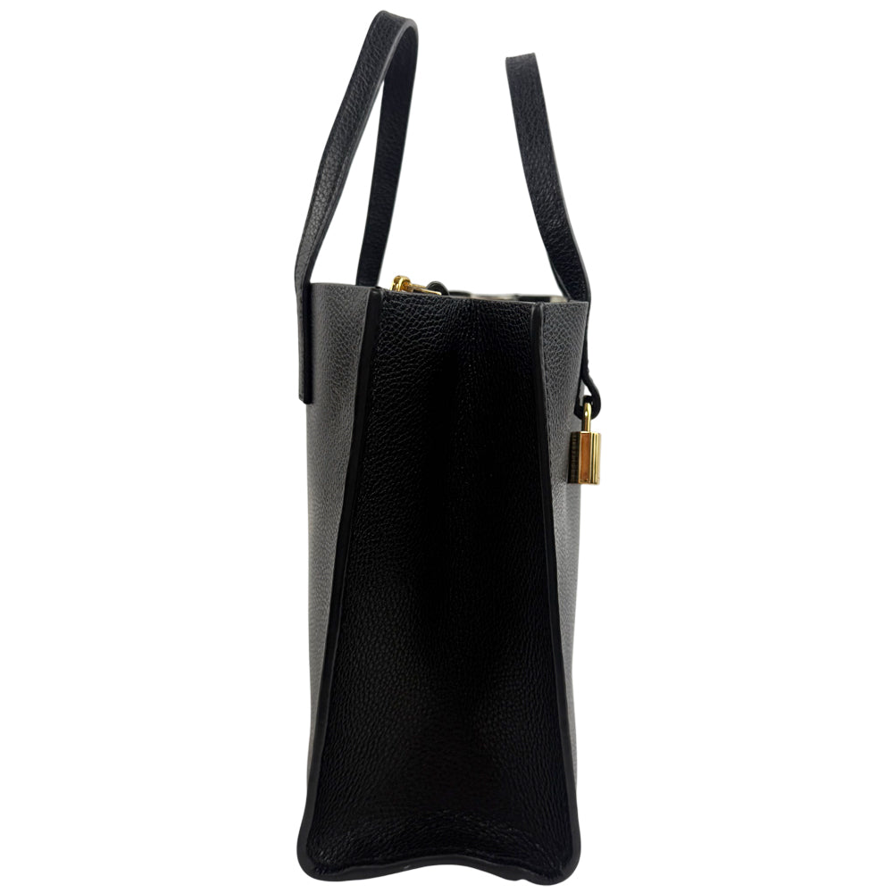 MARC JACOBS The Grind Mini Black Tote Bag LHQ1103
