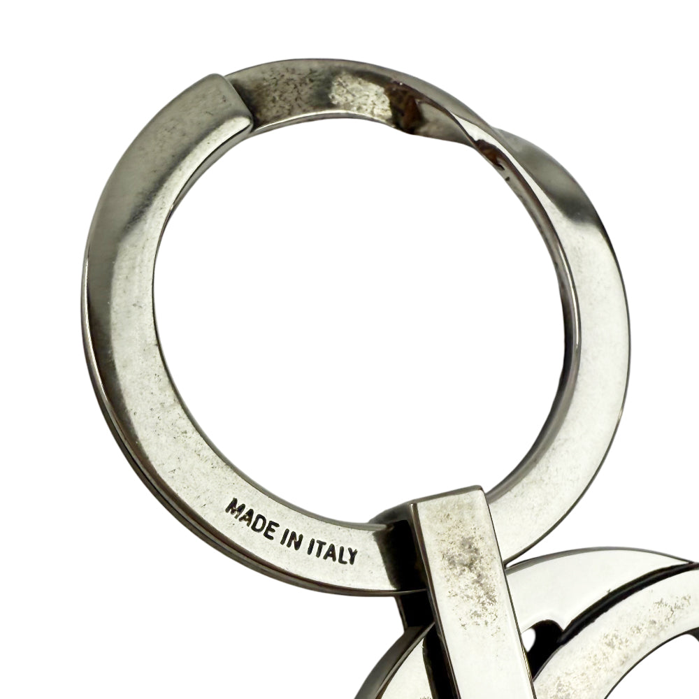 GUCCI GG Interlocking Silver Keyring Keychain Holder LHQ1104