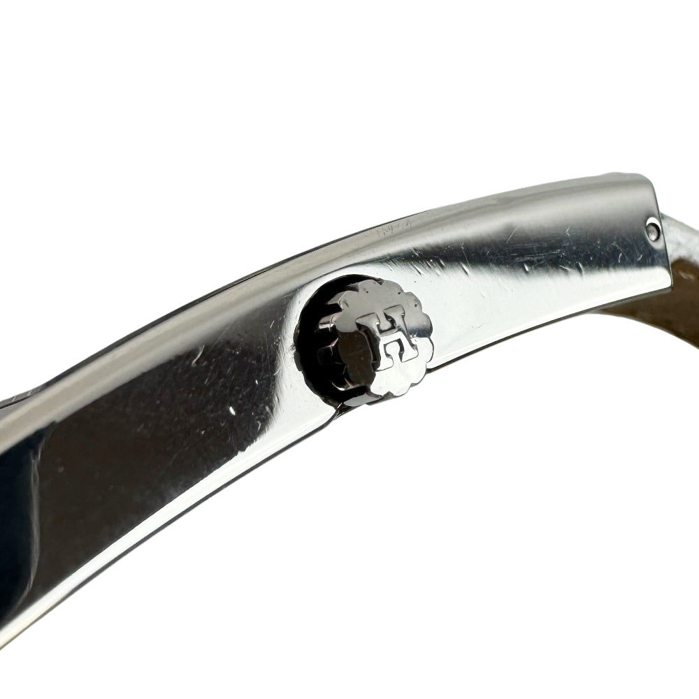 HERMES Kelly 2 Silver Steel White Strap Women's Watch LHQ1105