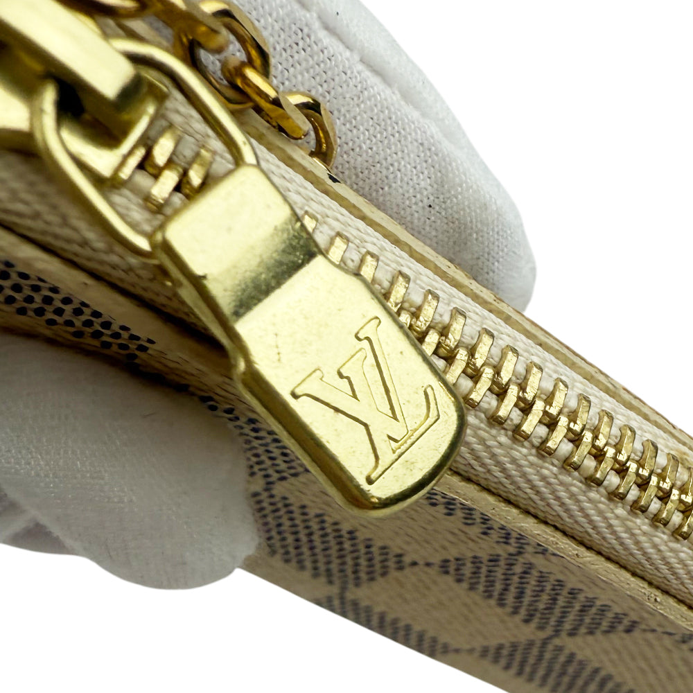 LOUIS VUITTON Damier Azure Keychain Pouch LHQ1114