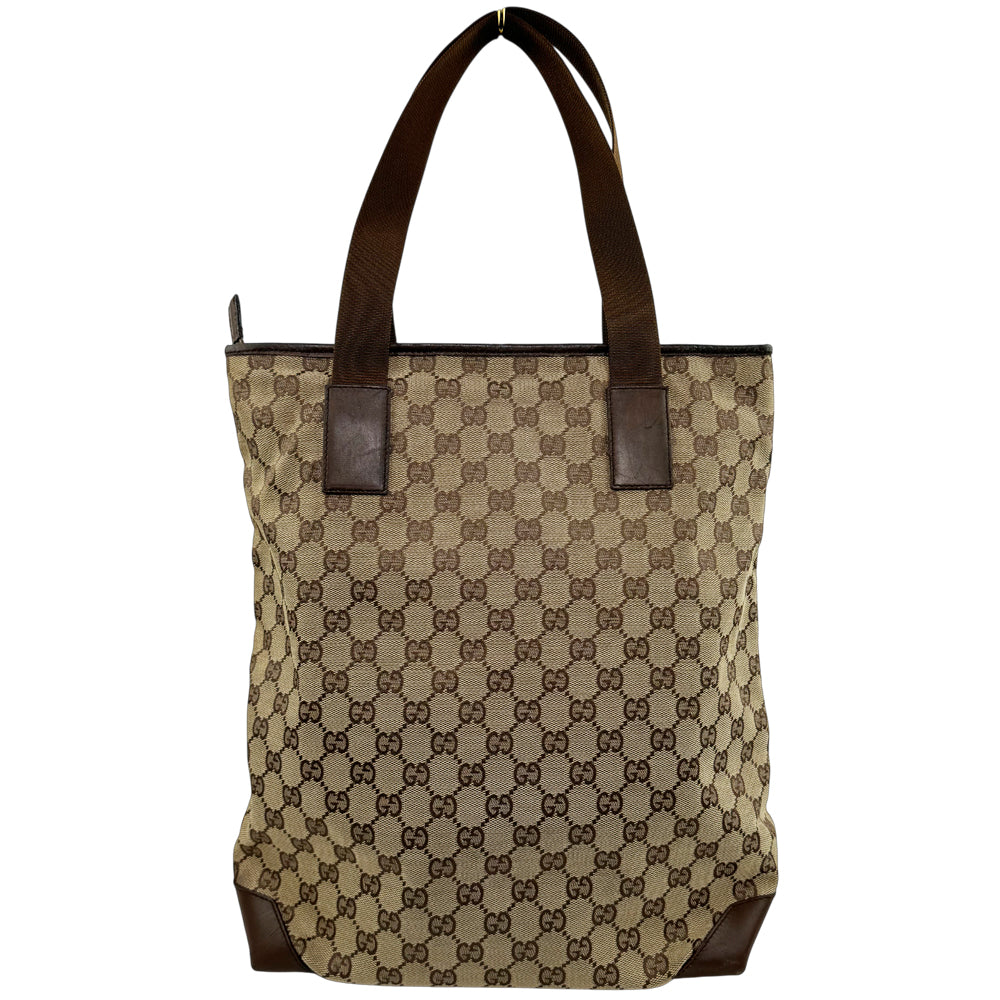 GUCCI GG Supreme Canvas Brown Tote Bag LHQ1115