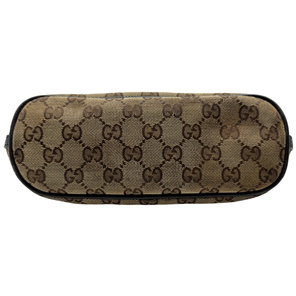 Gucci Brown Canvas Mini Shoulder Boat Bag LHQ1128