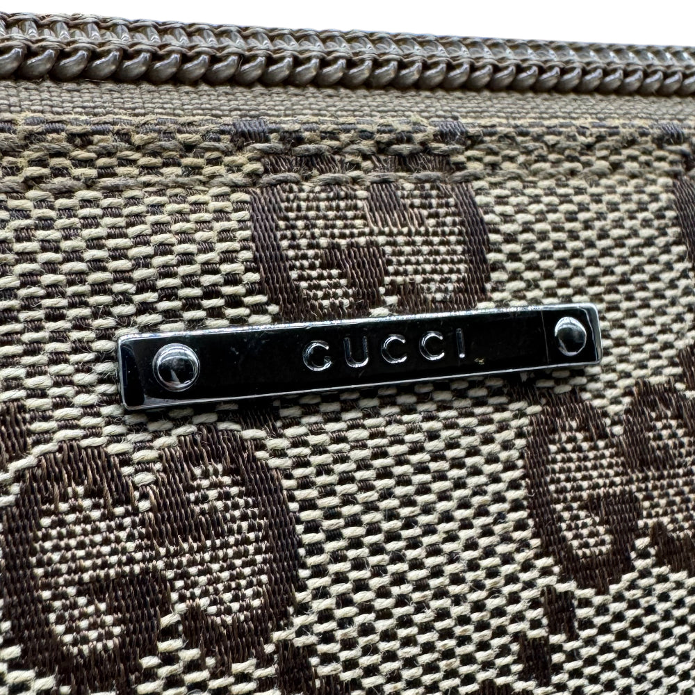 Gucci Brown Canvas Mini Shoulder Boat Bag LHQ1128