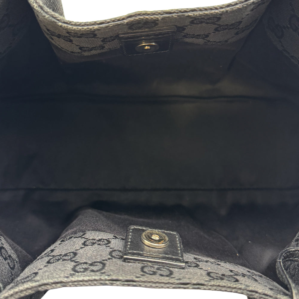 Gucci Black Canvas Tote With Pouch LHQ1133