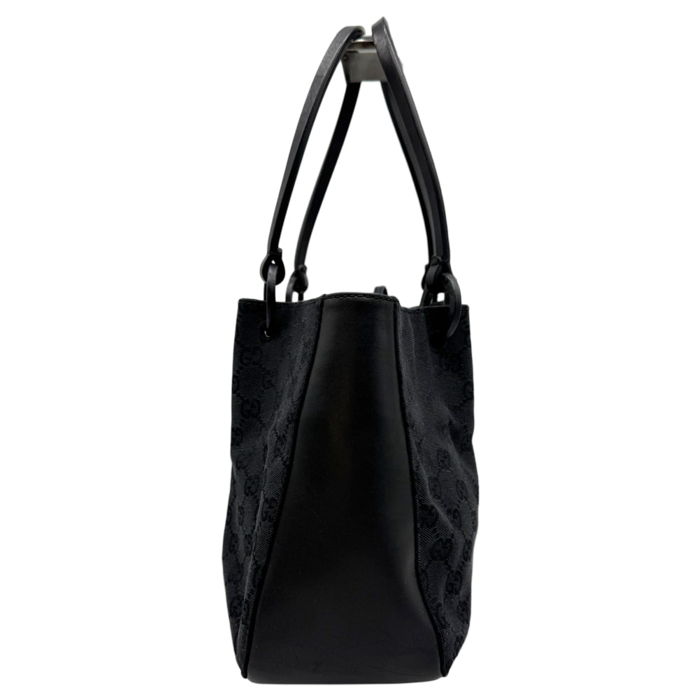 Gucci Black Canvas Tote With Pouch LHQ1133
