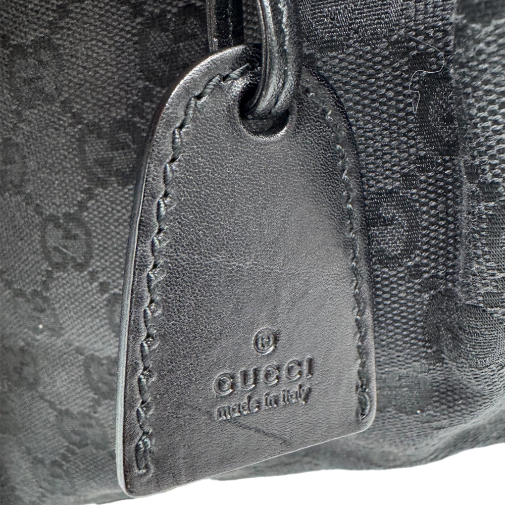 Gucci Black Canvas Tote With Pouch LHQ1133