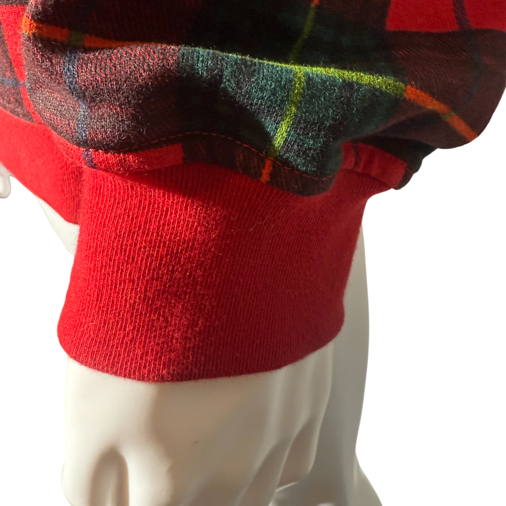 FEAR OF GOD 5TH COLLECTION RED CHECK PLAID HOODIE MENS SIZE M LHQ1135