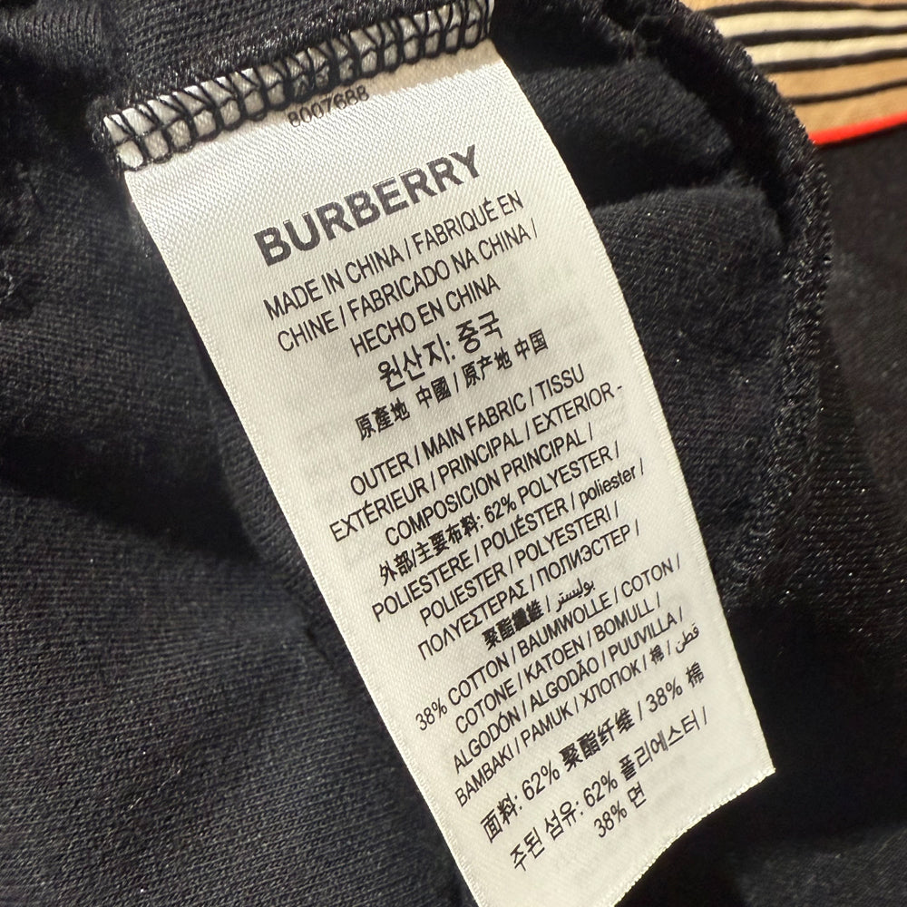 BURBERRY BLACK SILAS STRIPE FULL TRACKSUIT MENS SIZE M LHQ1137