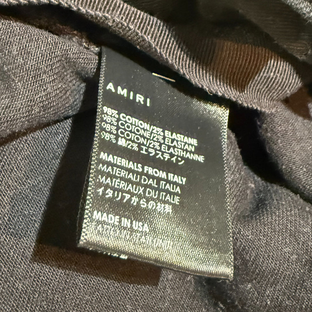 AMIRI BLACK DENIM DISTRESSED EFFECT JEANS MENS SIZE 32 LHQ1143