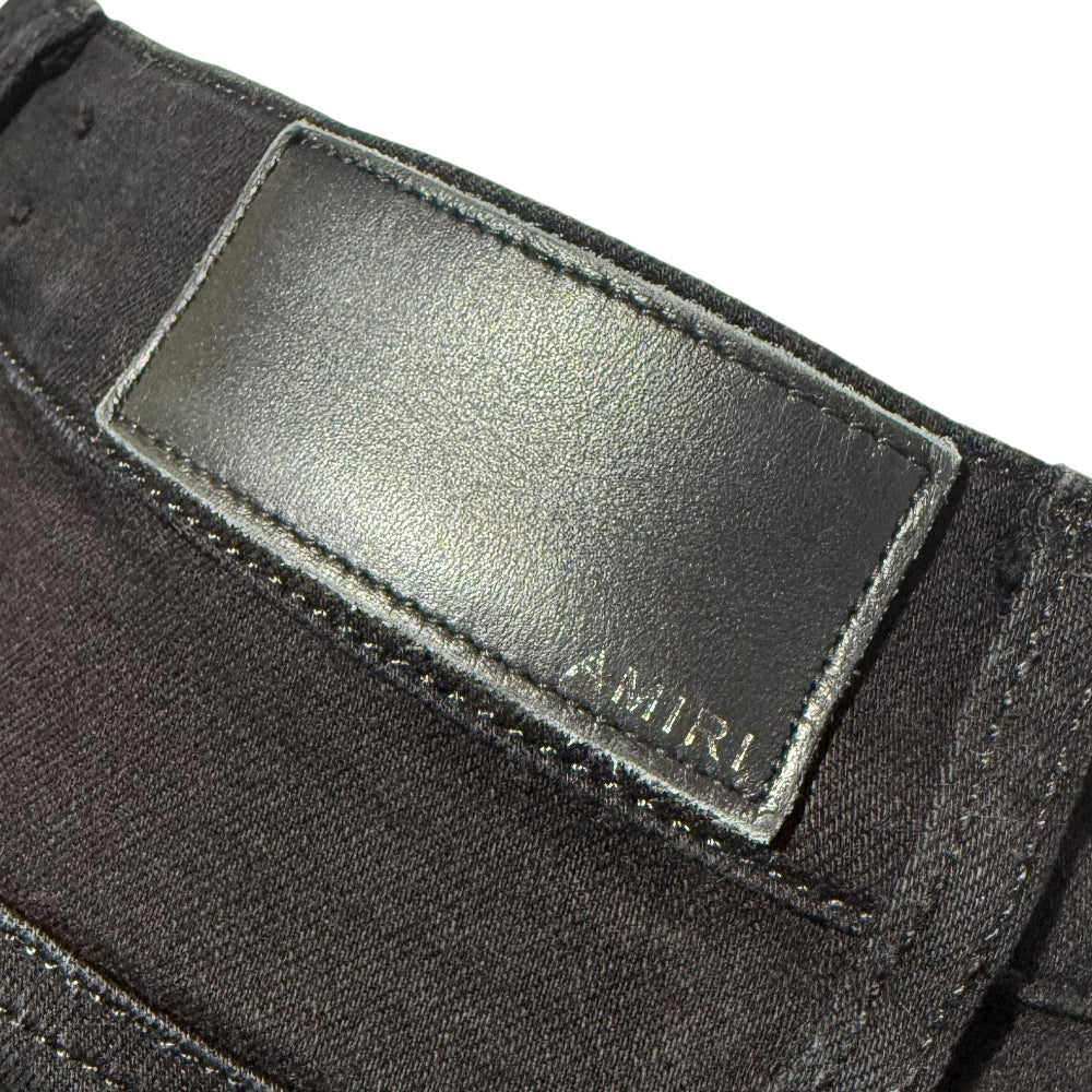 AMIRI Disressed Black Denim Jeans Size 32" LHQ1143