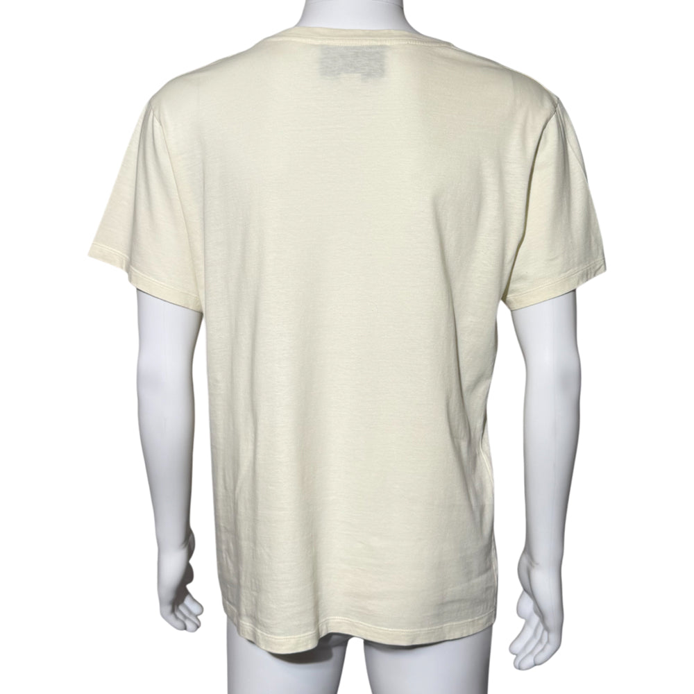 GUCCI OVERSIZED CREAM T SHIRT MENS SIZE M LHQ1146