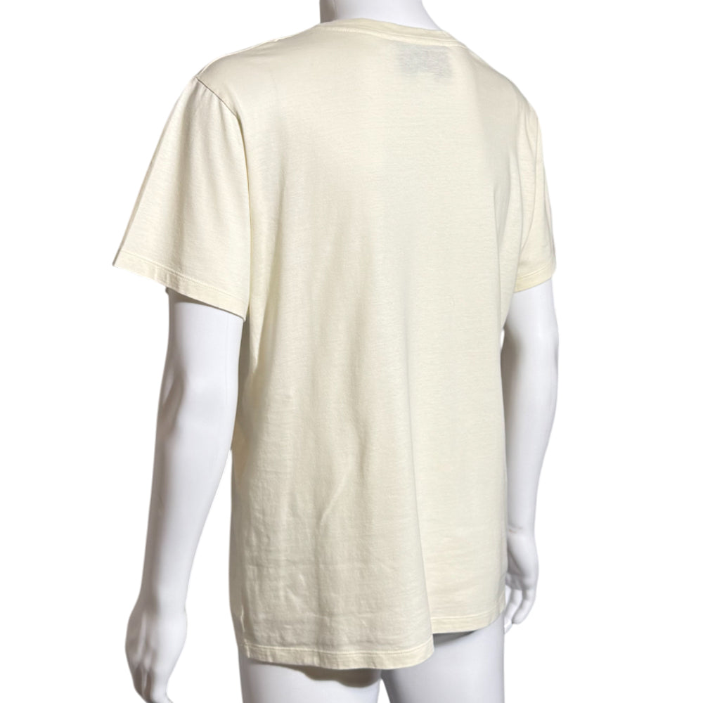 GUCCI OVERSIZED CREAM T SHIRT MENS SIZE M LHQ1146
