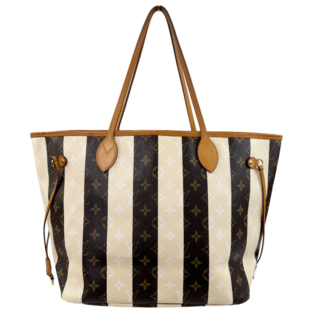 LOUIS VUITTON Neverfull MM Rayures Monogram Tote Shoulder Bag LHQ1149