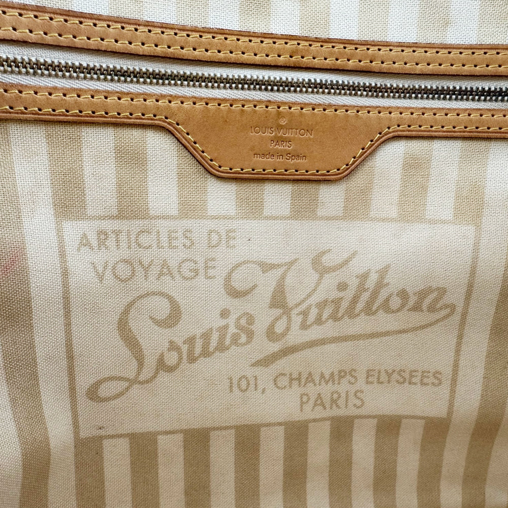 LOUIS VUITTON Neverfull MM Rayures Monogram Tote Shoulder Bag LHQ1149