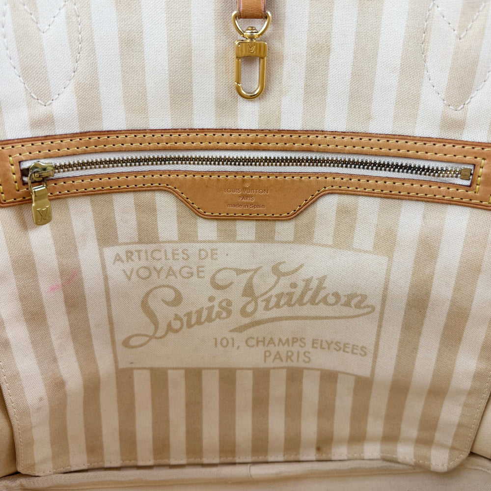 LOUIS VUITTON Neverfull MM Rayures Monogram Tote Shoulder Bag LHQ1149