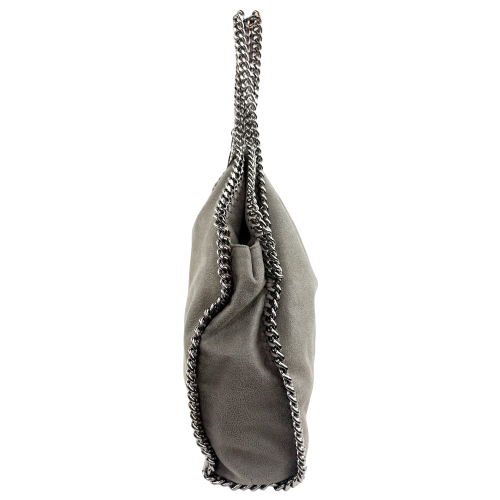 STELLA McCARTNEY Falabella Grey 2 Way Chain Shoulder Hand Bag LHQ1150