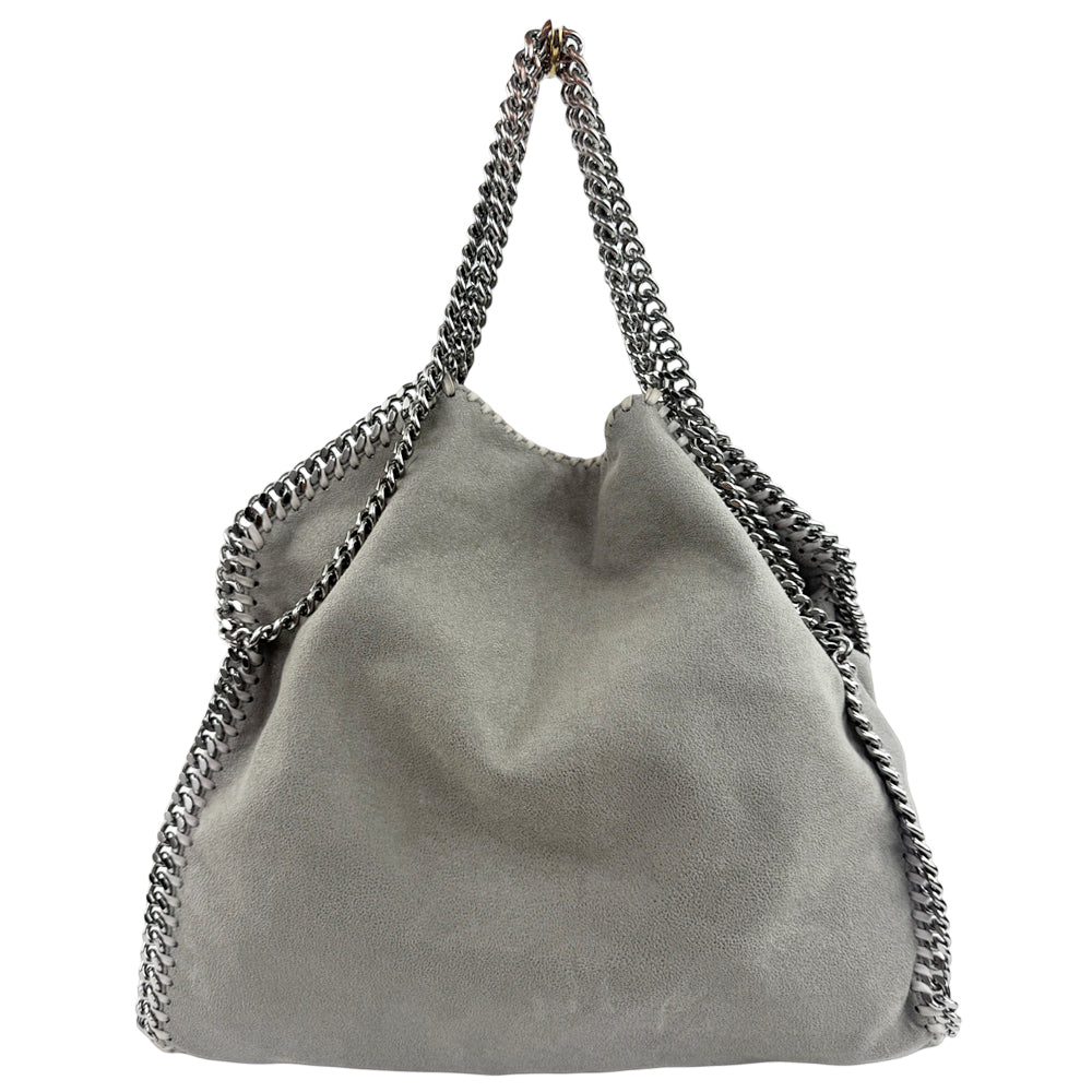 STELLA McCARTNEY Falabella Grey 2 Way Chain Shoulder Hand Bag LHQ1150