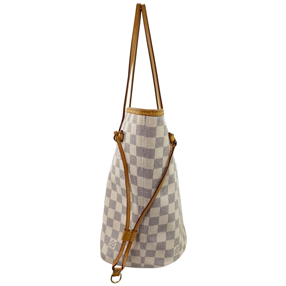 LOUIS VUITTON Neverfull MM Damier Azur Tote Bag LHQ1151