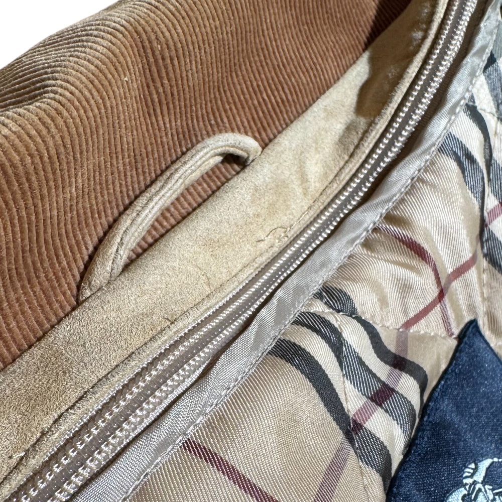 BURBERRY Beige Suede Men's Coat Size M LHQ1153