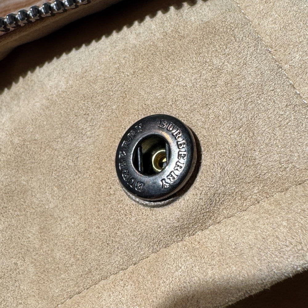 BURBERRY Beige Suede Men's Coat Size M LHQ1153