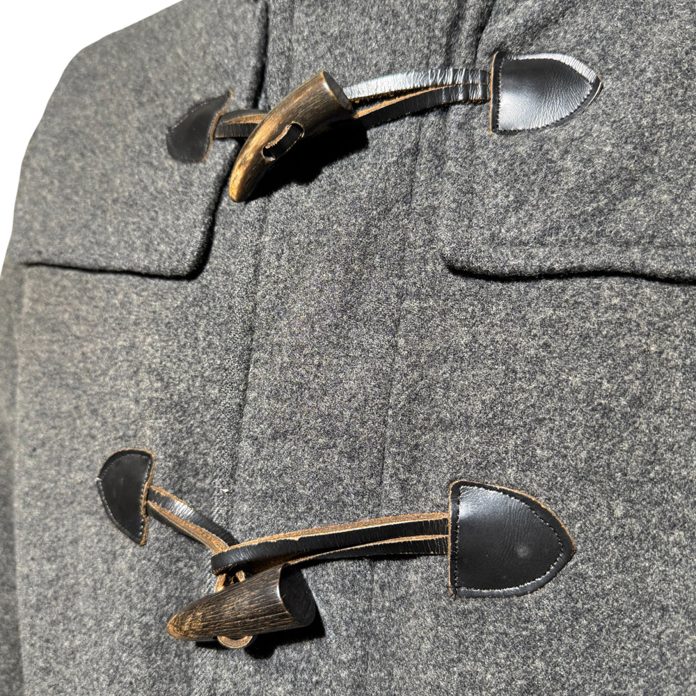 BURBERRY Grey Angora Wool Men's Coat Size M LHQ1160